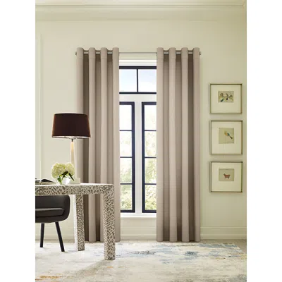 Sunbrella Marx Light Filtering Grommet Single Curtain Panel, 50 X 96 In Heather Beige