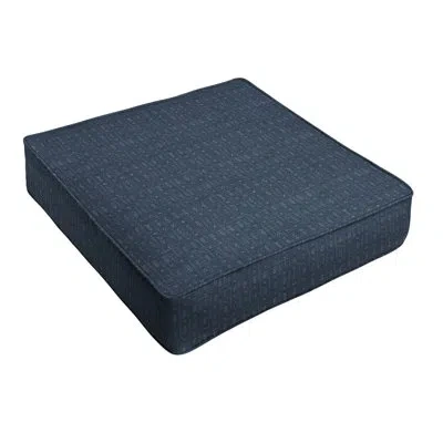 Sunbrella Outdoor Corded 5" Deep Seating Cushion In Blue