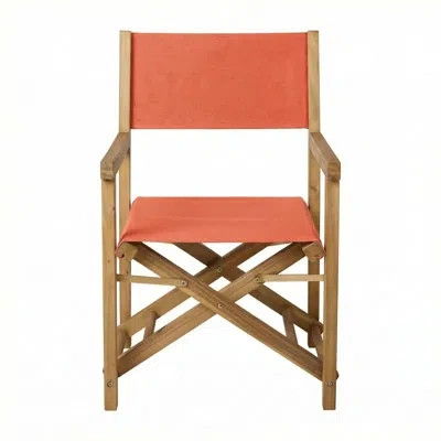 Sunbrella Outdoor Solid Director's Chair In  - Canvas Melon