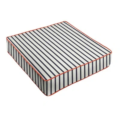 Sunbrella Outdoor Stripe Corded 5" Deep Seating Cushion In Multi