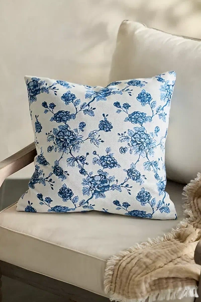 Sunbrella Porcelain Floral Outdoor Pillow