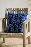 Sunbrella School Of Fish Outdoor Pillow In Blue