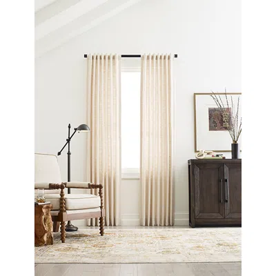 Sunbrella Taylor Light Filtering 3-in-1 Single Curtain Panel, 50 X 84 In Putty