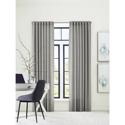 Sunbrella Taylor Light Filtering 3-in-1 Single Curtain Panel, 50 X 84 In Silver