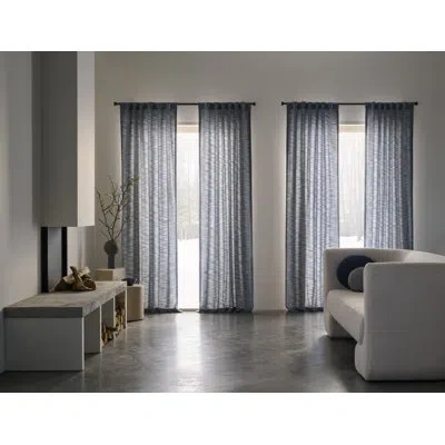 Sunbrella ® Tecoma Light Filtering Curtain In Indigo