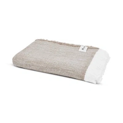Sunbrella Wylene Indoor/outdoor Performance Throw Blanket In Flax