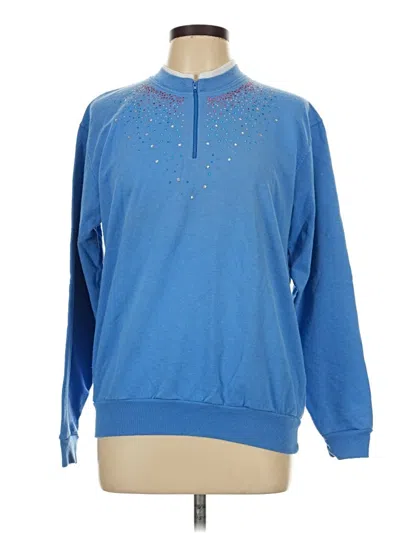 Pre-owned Sunburst By Morning Sun Pullover Sweater In Blue