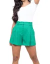 Suncoo Becky Shorts In Vert In Multi