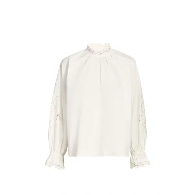 Suncoo Blouse Droite En Coton In White