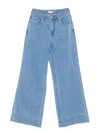 Suncoo Button-fastening Wide-leg Jeans In Blue