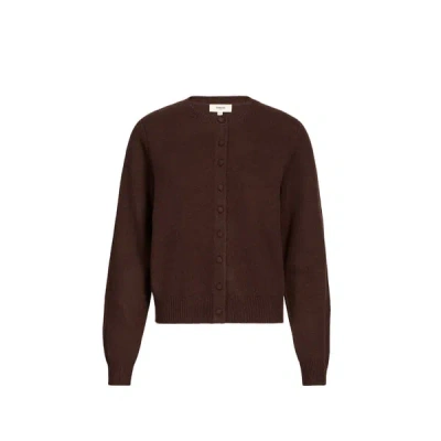 Suncoo Cardigan Droit En Laine In Brown