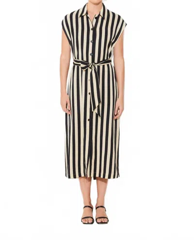 Suncoo Celest Dress In Noir In Multi