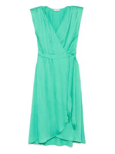 Suncoo Cesaria Midi Dress In Green