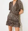 Suncoo Cherry Dress In Leopard Print In Animal Print