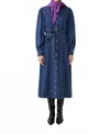 Suncoo Chona Dress In Denim In Blue