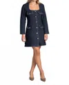 Suncoo Denim Lady Dress In Blue Jean In Blue