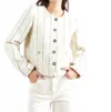 Suncoo Diane Boucle Jacket In White... In White