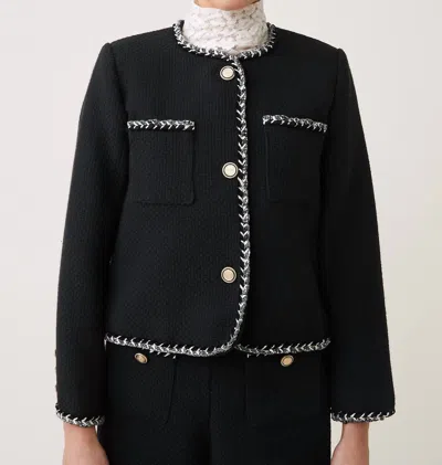 SUNCOO DONNA JACKET IN NOIR