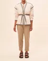 Suncoo Evan Quilted Coat In Cream In White