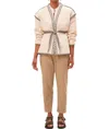 Suncoo Manteau Evan Quilted Jacket In Beige