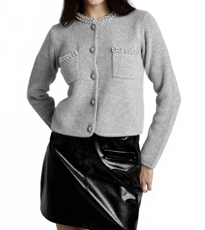 Suncoo Garvi Cardigan In Grey In Gray