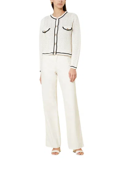 Suncoo Giany Cardigan In Black/white