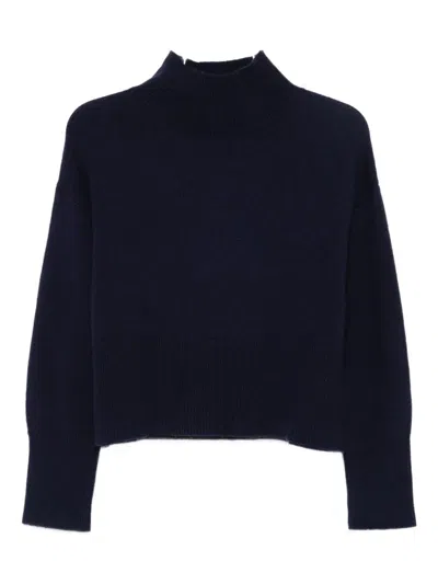 Suncoo High-neck Sweatshirt In Blue