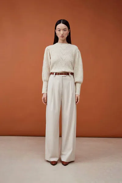 Suncoo Japon Pant In Ecru In Neutral