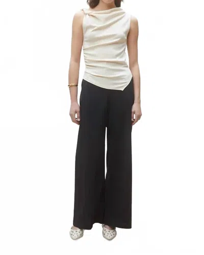 Suncoo Jet Wide-leg Pant In Noir In Black