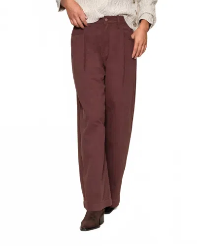 Suncoo Jim Straight Pants In Brown