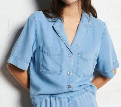 Suncoo Laban Blouse In Jeans Clair