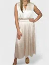 Suncoo Laeticia Sleeveless Blouse In Blanc Casse