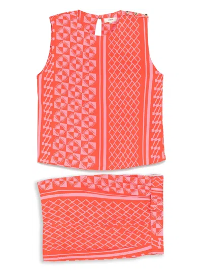 Suncoo Lenzo Shorts Set In Red