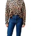 Suncoo Leopard Sweatshirt In Brown/black In Brown