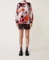 Suncoo Lila Blouse In Multicolor In Brown