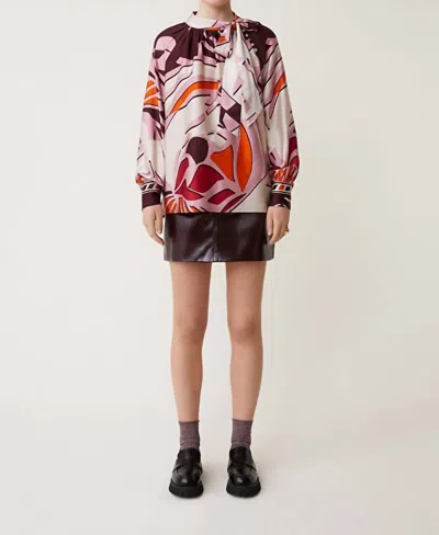 Suncoo Lila Top In Nude In Brown
