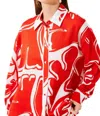 Suncoo Lison Blouse In Geranium In Red