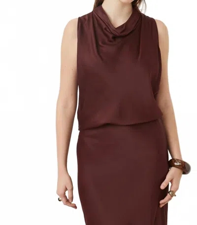 Suncoo Logan Top In Prune In Brown