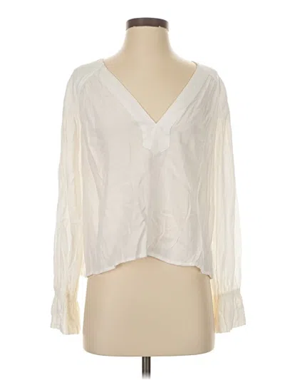 Pre-owned Suncoo Long Sleeve Blouse In Ivory