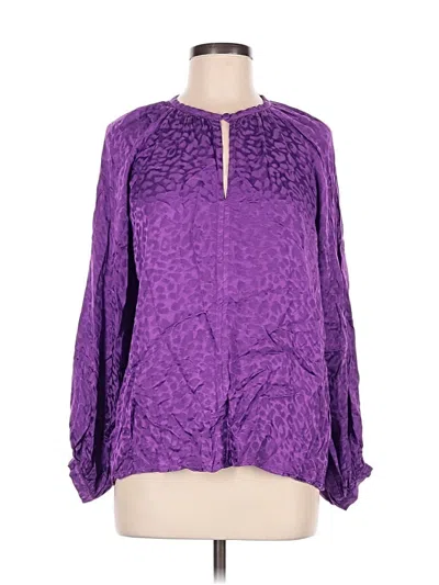 Suncoo Long Sleeve Blouse In Purple