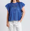 Suncoo Love Blouse In Blue In Blue