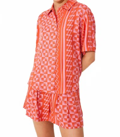 Suncoo Luz Top In Geranium In Pink