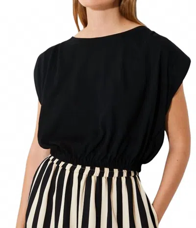 Suncoo Marcha Short Plain Sleeveless Tee-shirt In Noir