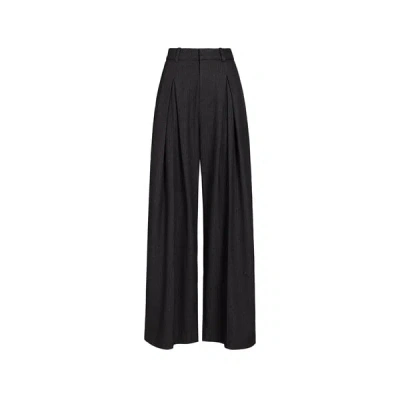 Suncoo Pantalon Julio Ample Rayé À Strass In Gray