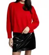 Suncoo Paulvar Pullover Sweater In Red In Red