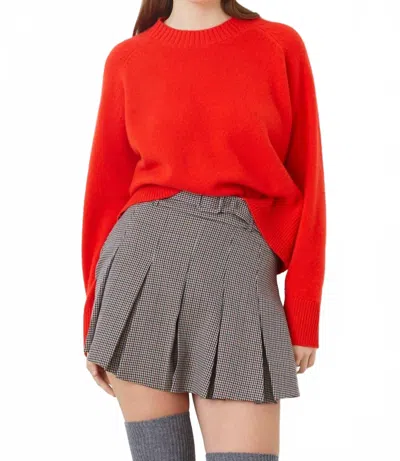 Suncoo Paulvar Wool Sweater In Rouge In Red