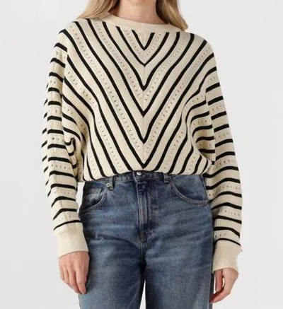 Suncoo Pheana Sweater In Cream In Multi