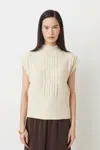 Suncoo Prusse Knit Sweater In Cream In White