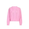 Suncoo Pull Ample En Maille Ajourée In Pink
