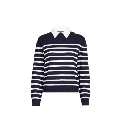 Suncoo Pull Droit À Rayures In Blue